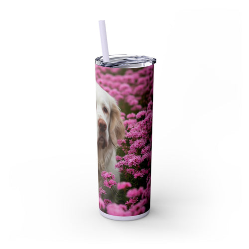 Skinny Tumbler with Straw – 20 oz Stainless Steel Cup