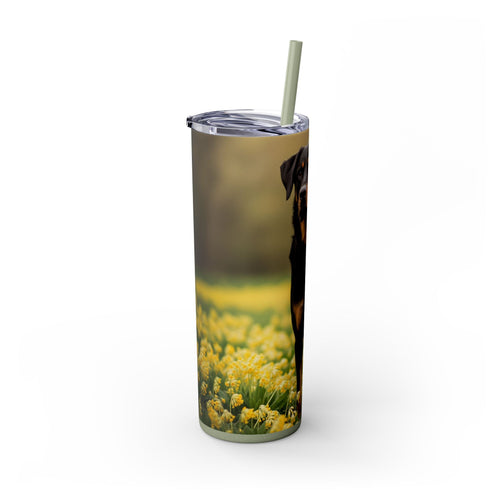 Skinny Tumbler with Straw – 20 oz Stainless Steel Cup