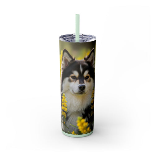 Skinny Tumbler with Straw – 20 oz Stainless Steel Cup