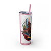 Skinny Tumbler with Straw – 20 oz Stainless Steel Cup