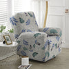 Stretch Printed Fabric All Inclusive Recliner Cover Single Seat