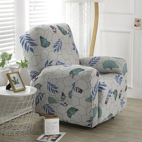 Stretch Printed Fabric All Inclusive Recliner Cover Single Seat