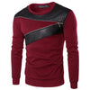 Men's casual fashion zipper plus size long sleeve