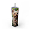 Skinny Tumbler with Straw – 20 oz Stainless Steel Cup