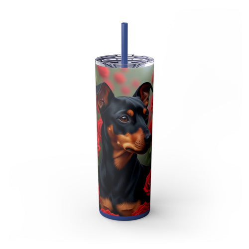 Skinny Tumbler with Straw – 20 oz Stainless Steel Cup