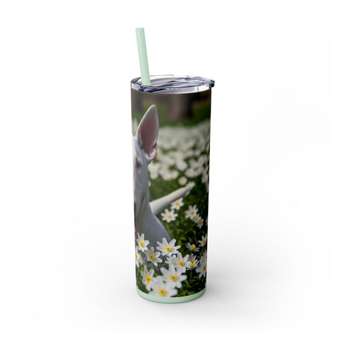 Skinny Tumbler with Straw – 20 oz Stainless Steel Cup