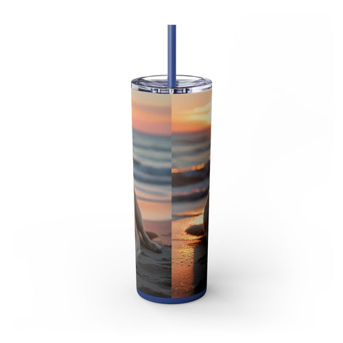 Skinny Tumbler with Straw – 20 oz Stainless Steel Cup