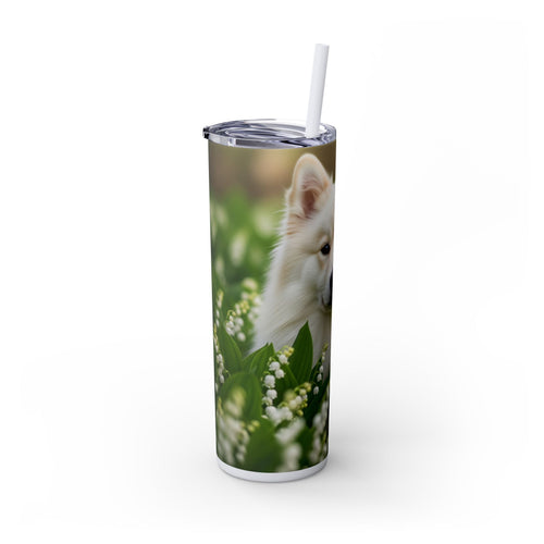 Skinny Tumbler with Straw – 20 oz Stainless Steel Cup