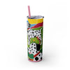 Skinny Tumbler with Straw – 20 oz Stainless Steel Cup