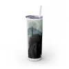 Skinny Tumbler with Straw – 20 oz Stainless Steel Cup