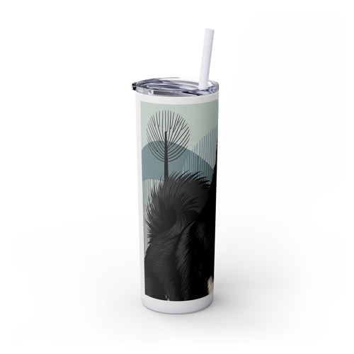 Skinny Tumbler with Straw – 20 oz Stainless Steel Cup