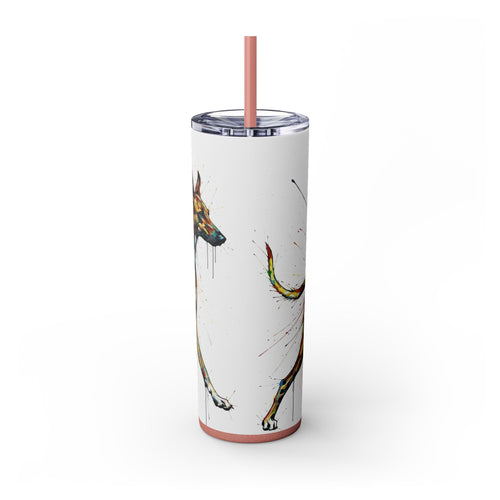 Skinny Tumbler with Straw – 20 oz Stainless Steel Cup
