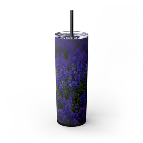 Skinny Tumbler with Straw – 20 oz Stainless Steel Cup