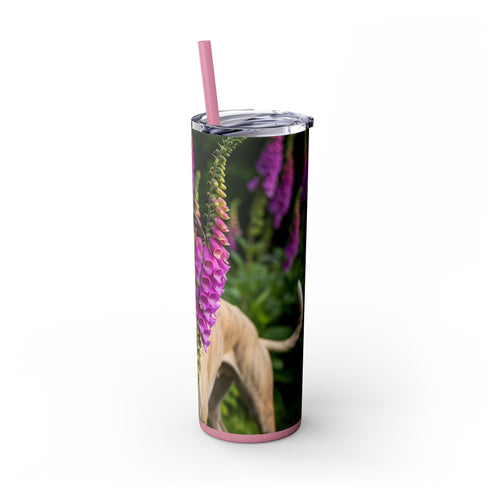 Skinny Tumbler with Straw – 20 oz Stainless Steel Cup