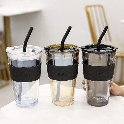 Northern Lights Portable Straw Glass Home Student