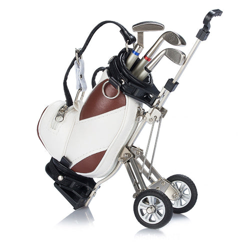 Golf bag pen holder decorations
