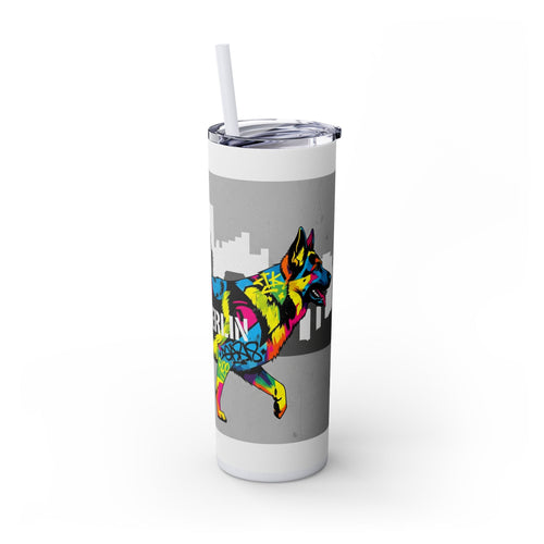 Skinny Tumbler with Straw – 20 oz Stainless Steel Cup
