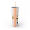 Skinny Tumbler with Straw – 20 oz Stainless Steel Cup