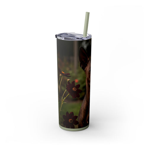 Skinny Tumbler with Straw – 20 oz Stainless Steel Cup