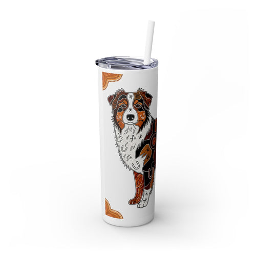 Skinny Tumbler with Straw – 20 oz Stainless Steel Cup