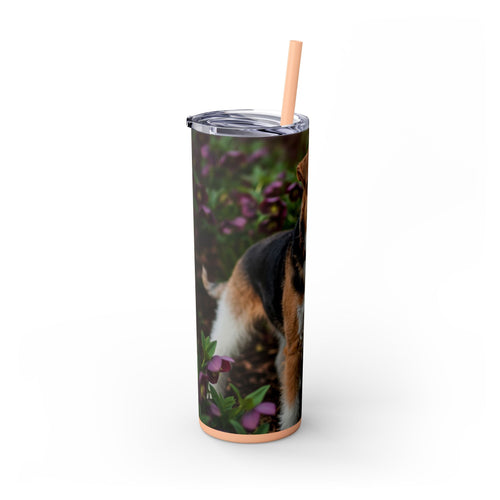 Skinny Tumbler with Straw – 20 oz Stainless Steel Cup