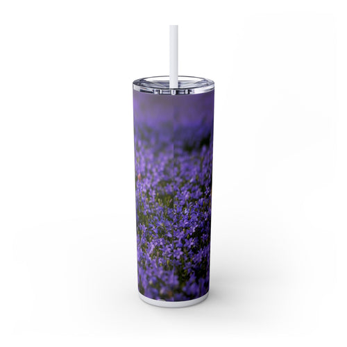 Skinny Tumbler with Straw – 20 oz Stainless Steel Cup