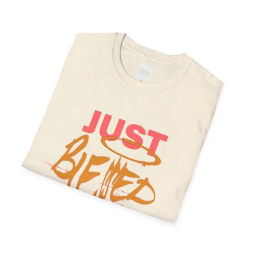 Just Blessed Graffiti Graphic Tee — Urban Faith Inspirational T-Shirt