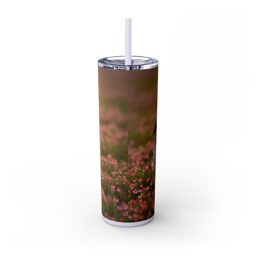 Skinny Tumbler with Straw – 20 oz Stainless Steel Cup