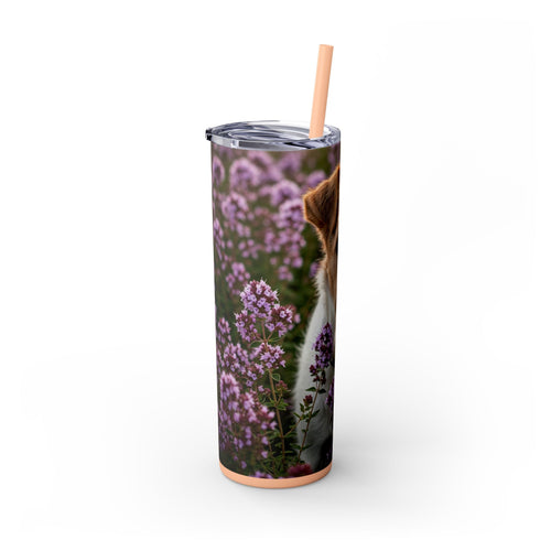 Skinny Tumbler with Straw – 20 oz Stainless Steel Cup