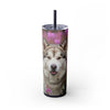 Skinny Tumbler with Straw – 20 oz Stainless Steel Cup