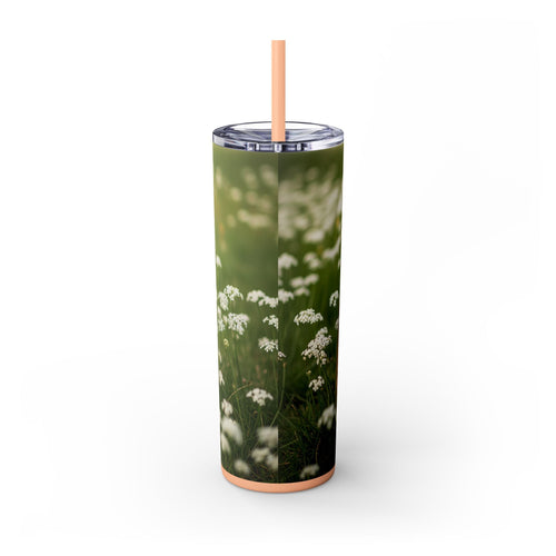 Skinny Tumbler with Straw – 20 oz Stainless Steel Cup
