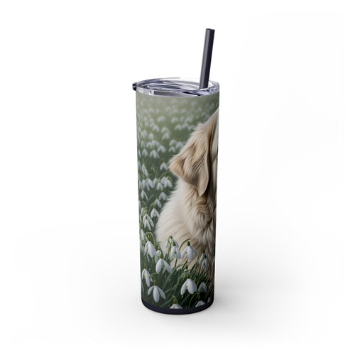 Skinny Tumbler with Straw – 20 oz Stainless Steel Cup