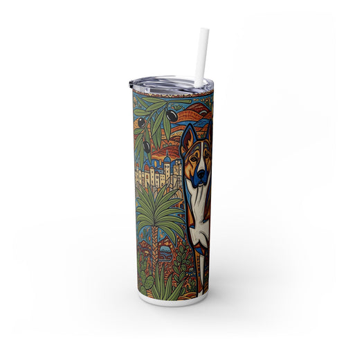 Skinny Tumbler with Straw – 20 oz Stainless Steel Cup