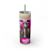 Skinny Tumbler with Straw – 20 oz Stainless Steel Cup
