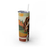 Skinny Tumbler with Straw – 20 oz Stainless Steel Cup