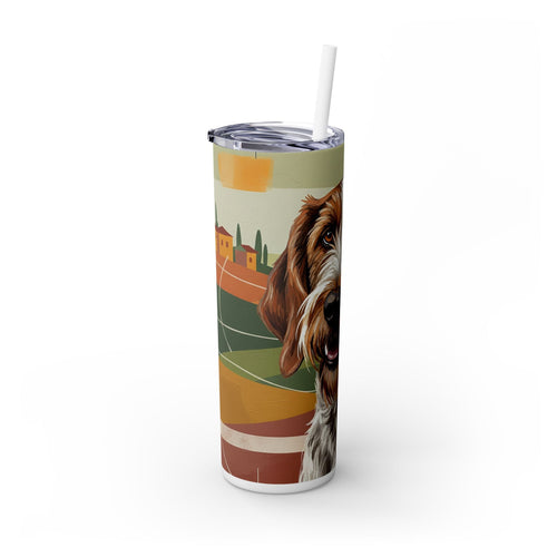 Skinny Tumbler with Straw – 20 oz Stainless Steel Cup