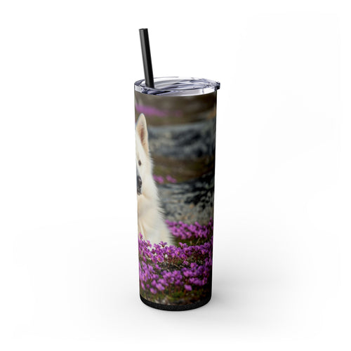 Skinny Tumbler with Straw – 20 oz Stainless Steel Cup