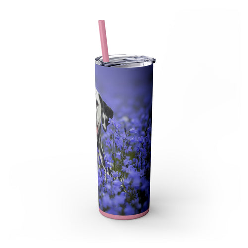 Skinny Tumbler with Straw – 20 oz Stainless Steel Cup