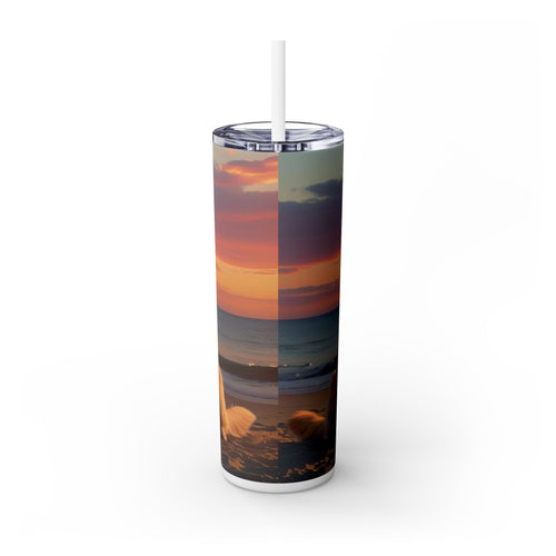 Skinny Tumbler with Straw – 20 oz Stainless Steel Cup