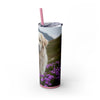 Skinny Tumbler with Straw – 20 oz Stainless Steel Cup