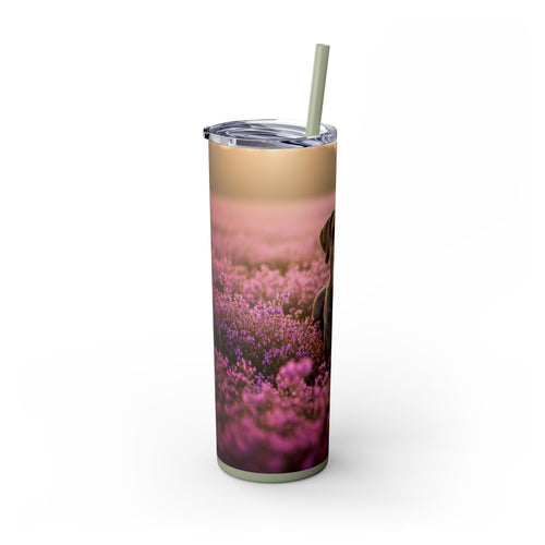 Skinny Tumbler with Straw – 20 oz Stainless Steel Cup