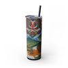 Skinny Tumbler with Straw – 20 oz Stainless Steel Cup