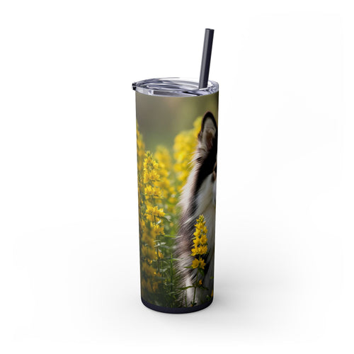 Skinny Tumbler with Straw – 20 oz Stainless Steel Cup