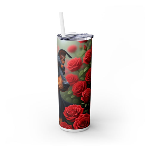 Skinny Tumbler with Straw – 20 oz Stainless Steel Cup