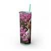 Skinny Tumbler with Straw – 20 oz Stainless Steel Cup