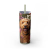 Skinny Tumbler with Straw – 20 oz Stainless Steel Cup