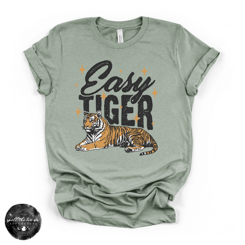 Easy Tiger Tee | Retro Tiger Graphic T-Shirt