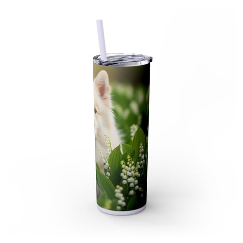 Skinny Tumbler with Straw – 20 oz Stainless Steel Cup
