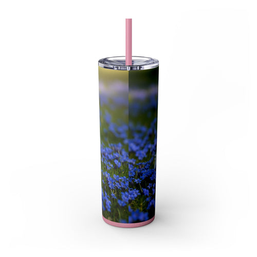 Skinny Tumbler with Straw – 20 oz Stainless Steel Cup