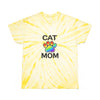 Pride Cat Mom Color Blast Tie-Dye Tee Sizes Small - 2XL (3 colors)